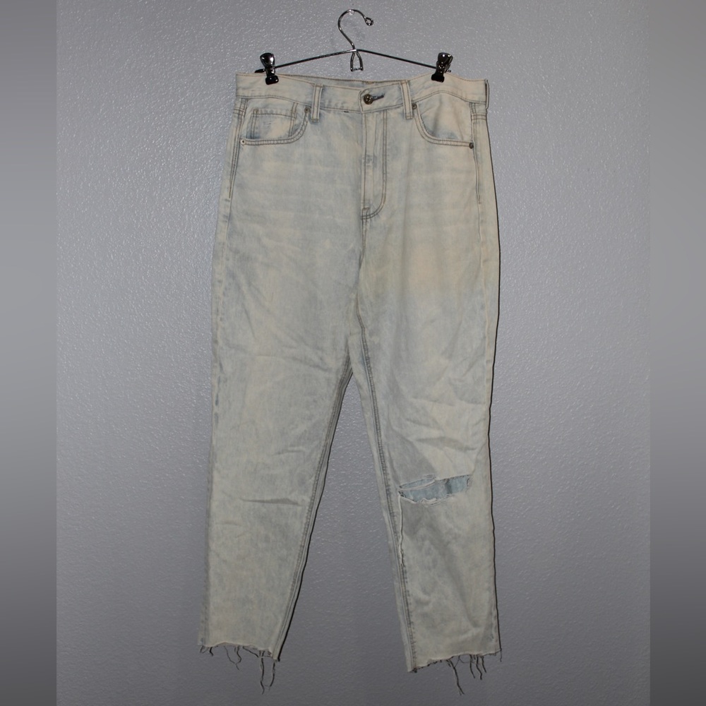 Distressed jeans